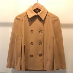 Armani exchange wool cape jacket